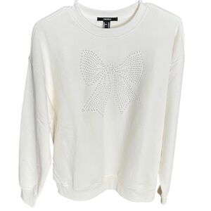 🆕 Bow Studded Coquette Fleece Pullover